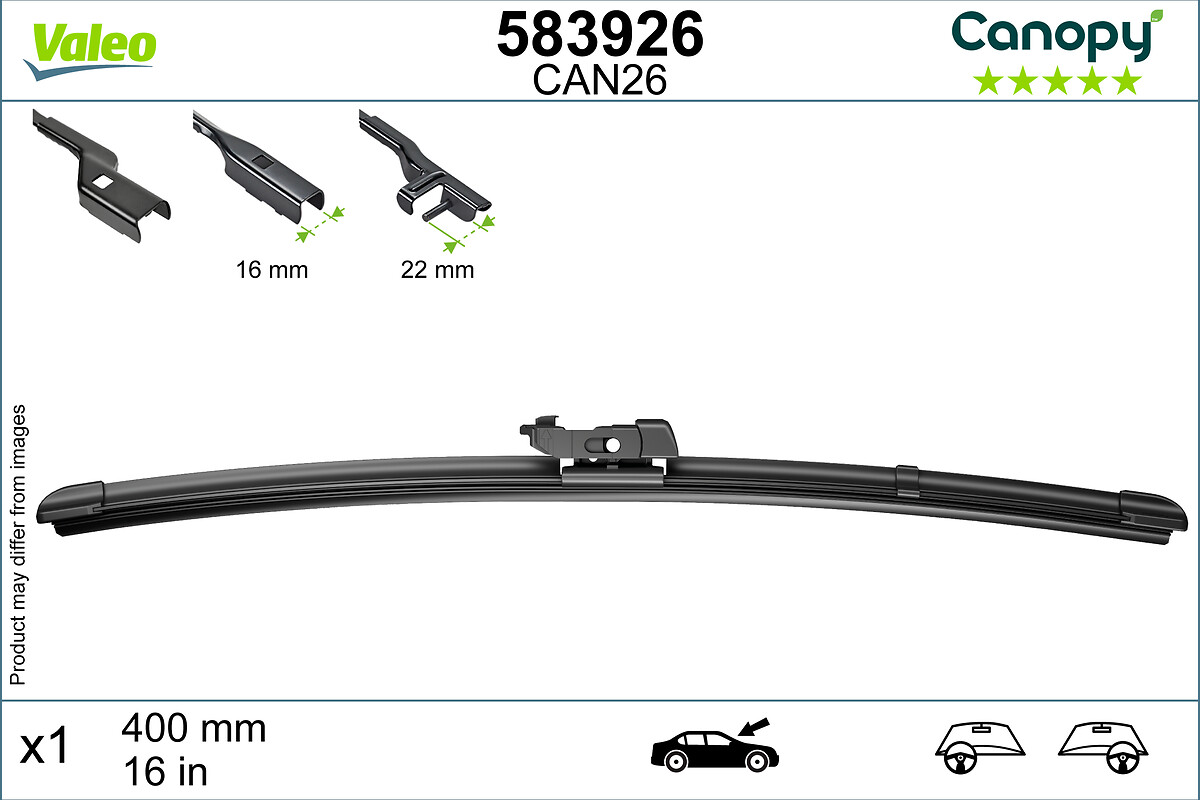 VALEO CANOPY Ablaktörlő lapát 583926_VALEO